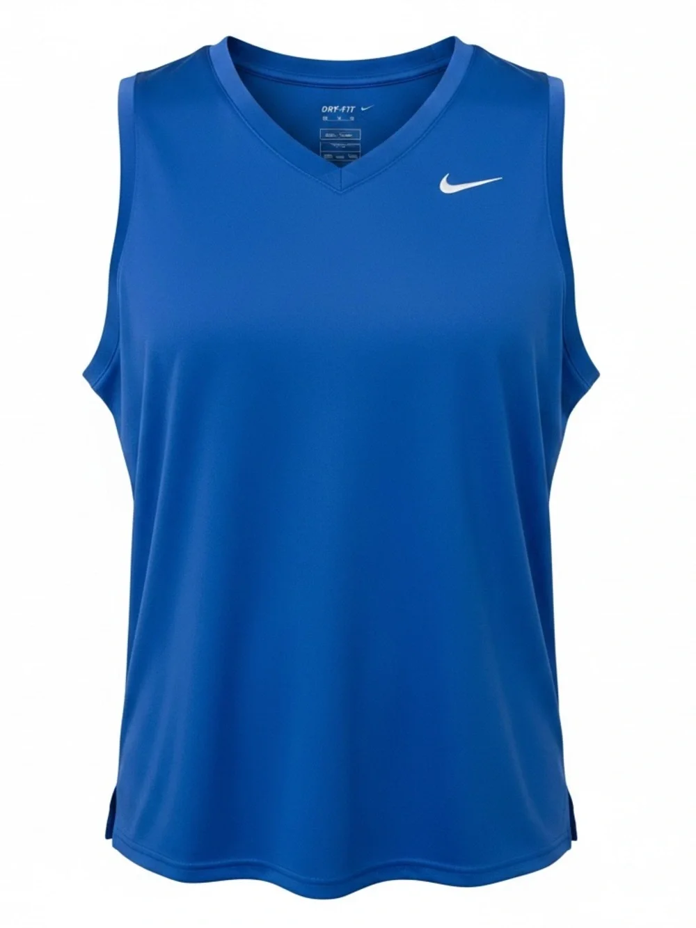 Nike Dri-FIT Women’s Blue Sleeveless V-Neck Athletic Top XXL NWT